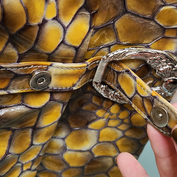 Liberty of London Croco Evening Clutch with Silver-tone Hardware - Picture 6 of 16